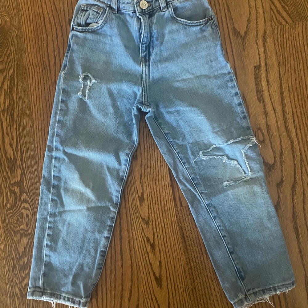 Zara Kids Light Blue Boyfriend Jeans